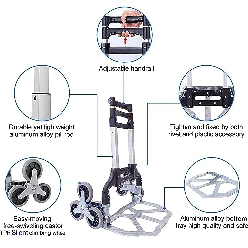 Carretilla plegable multitarea para carga de hasta 155 lbs miniatura 4