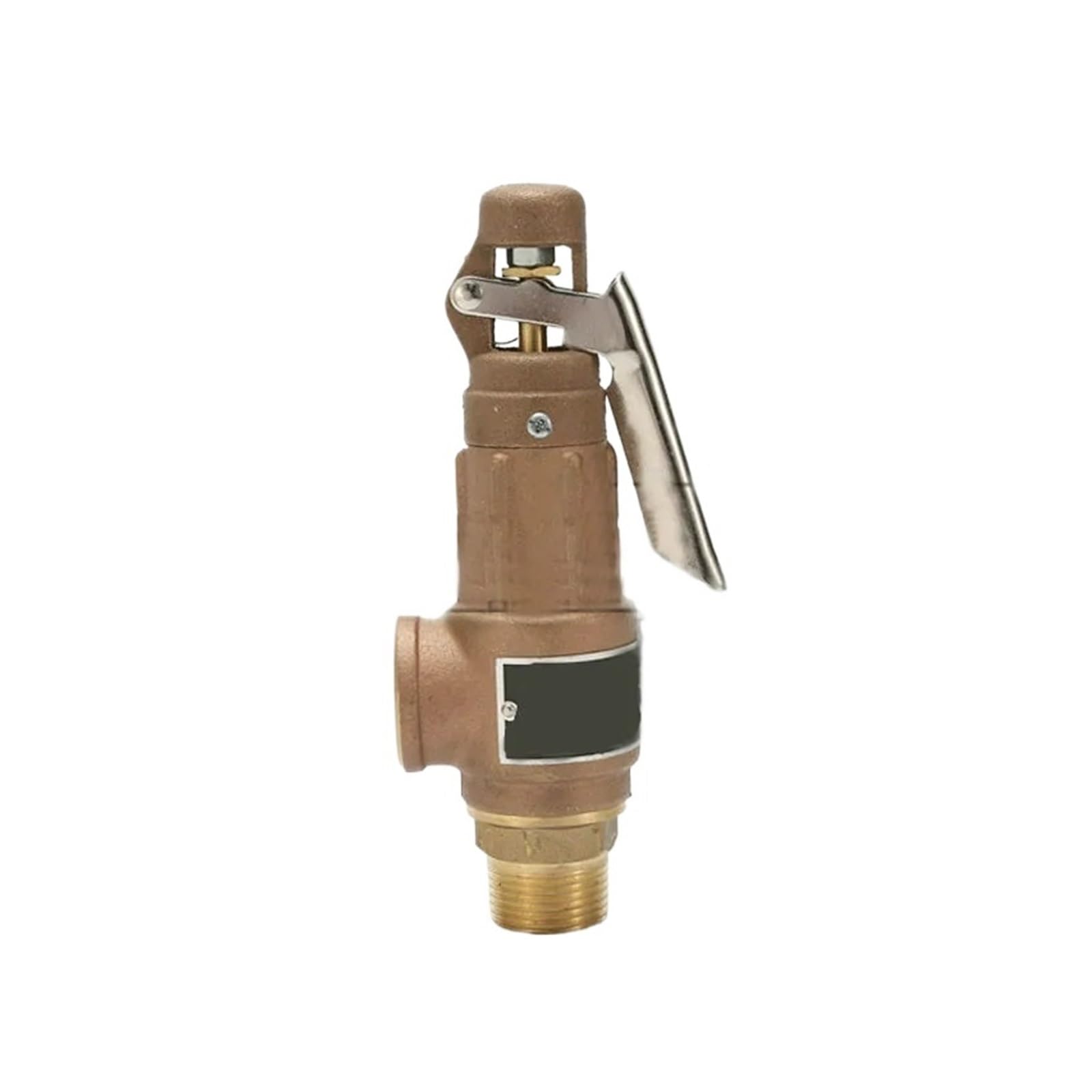 regolatore Pressione DN15 DN20 DN25 Valvola di Sicurezza in Bronzo Valvola limitatrice di Pressione Regolabile Valvola di Sicurezza for Vapore con Maniglia for Caldaia scaldabagno (Color : DN25, Siz