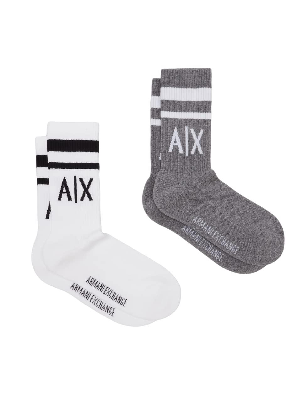 Armani Exchange mens Logo Crew Socks