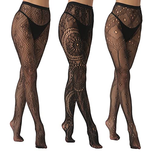 EVERSWE High Waist Fishnet Tights (AST3P-A LXL)