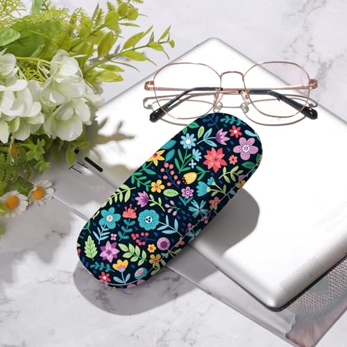 Image of Glasses Case Hard Shell,Portable Protective Eyeglasses Case, Eyeglass Holder Box with Cleaning Cloth, for men women