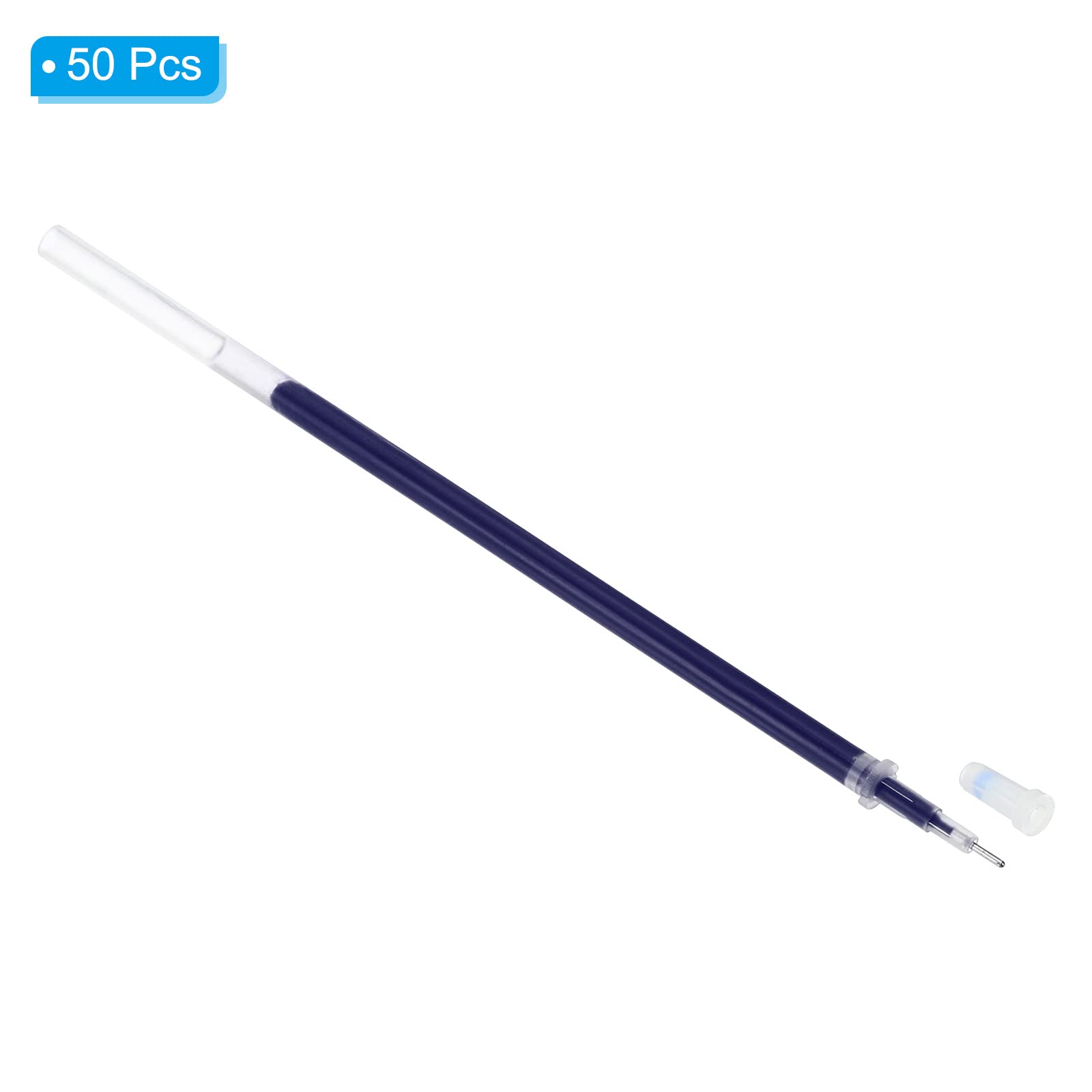 PATIKIL 0.5mm Blue Ink Ballpoint Pen Refills, 50 Pcs, Extra Fine Tip - Image 3