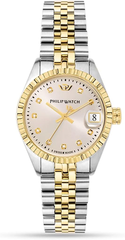 CARIBE 31mm 3H W/SIL DIAL W/DIA BR YG/SS