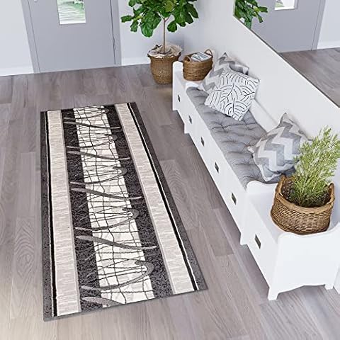 TAPISO Dream Alfombra de Pasillo Cocina Escalera Geométrico Fina Cover