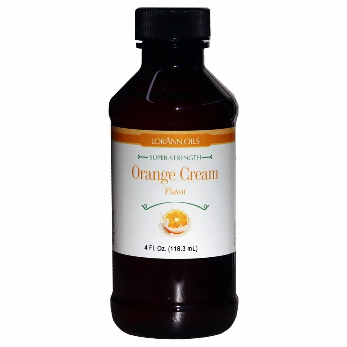 LorAnn Orange Cream Super Strength Flavor, 4 ounce bottle