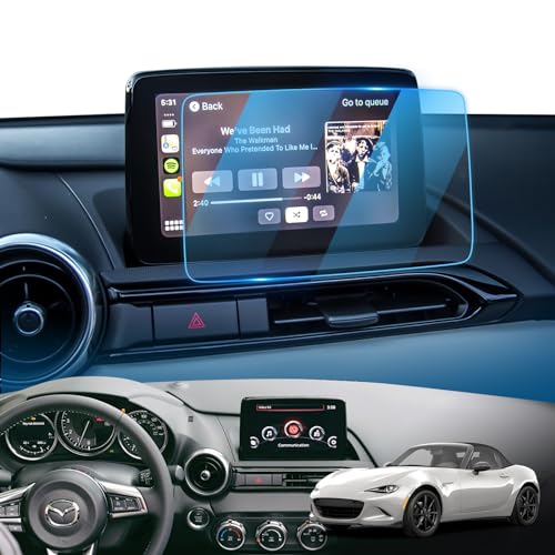 Image of LFOTPP Tempered Glass Screen Protector 7 Inch for Mazda Mazda 3(2014-2016) | CX-3(2016-2021),MX-5 Miata(2016-2023),F i a t 124 Spider(2017-2020),Toyo t a Yaris(2018-2020) Accessories