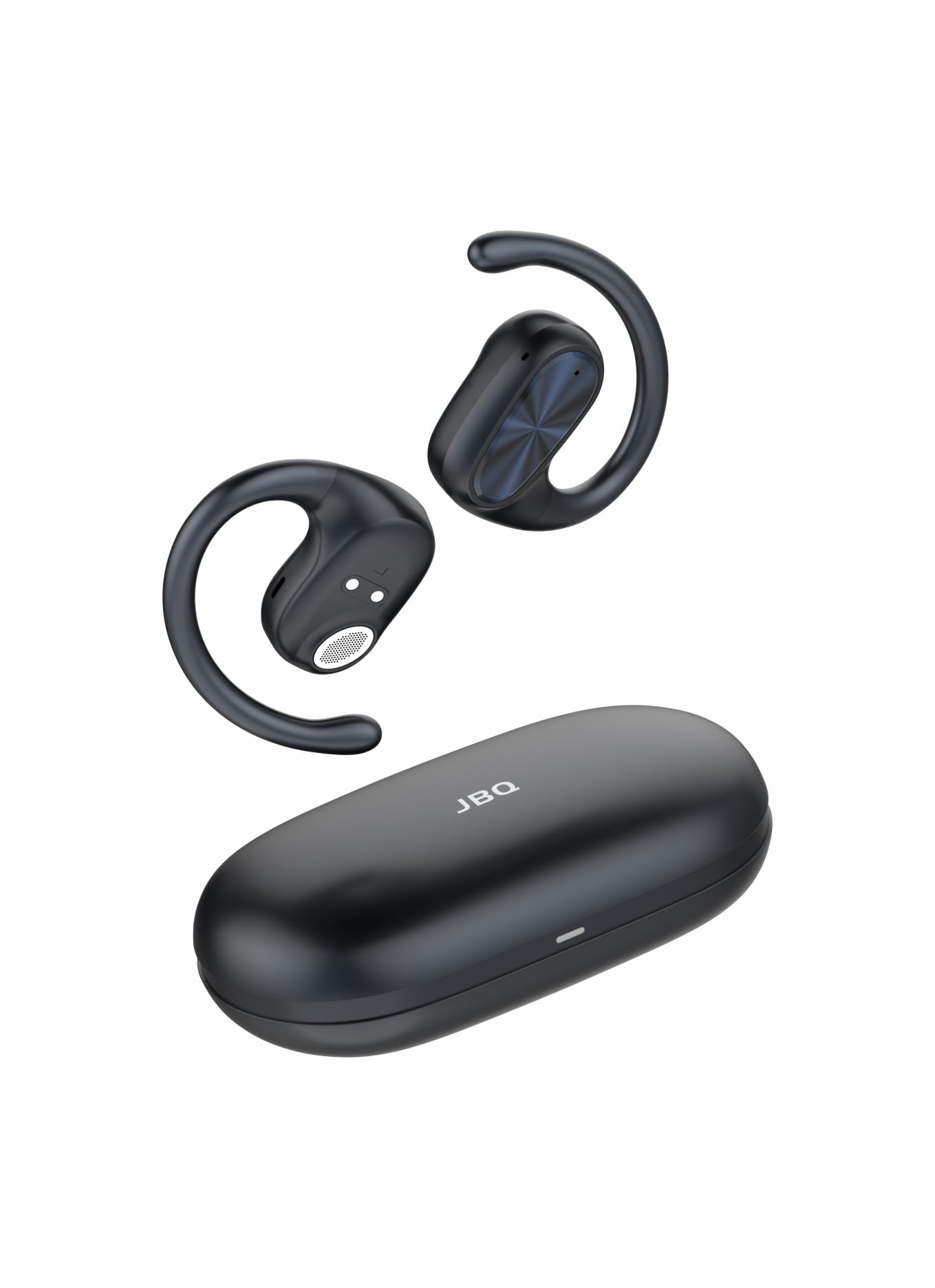 JBQ Open-Ear Headphones, Ultra Comfort, Ergonomic Ear Hook, Balanced Sound, 30H Playtime, Bluetooth 5.3, Clear Calls, Wireless Earbuds 7H Music Playing Time AB-125