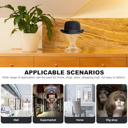 Support simple et pratique en fer pour chapeaux de 52 cm avec design élégant - 4