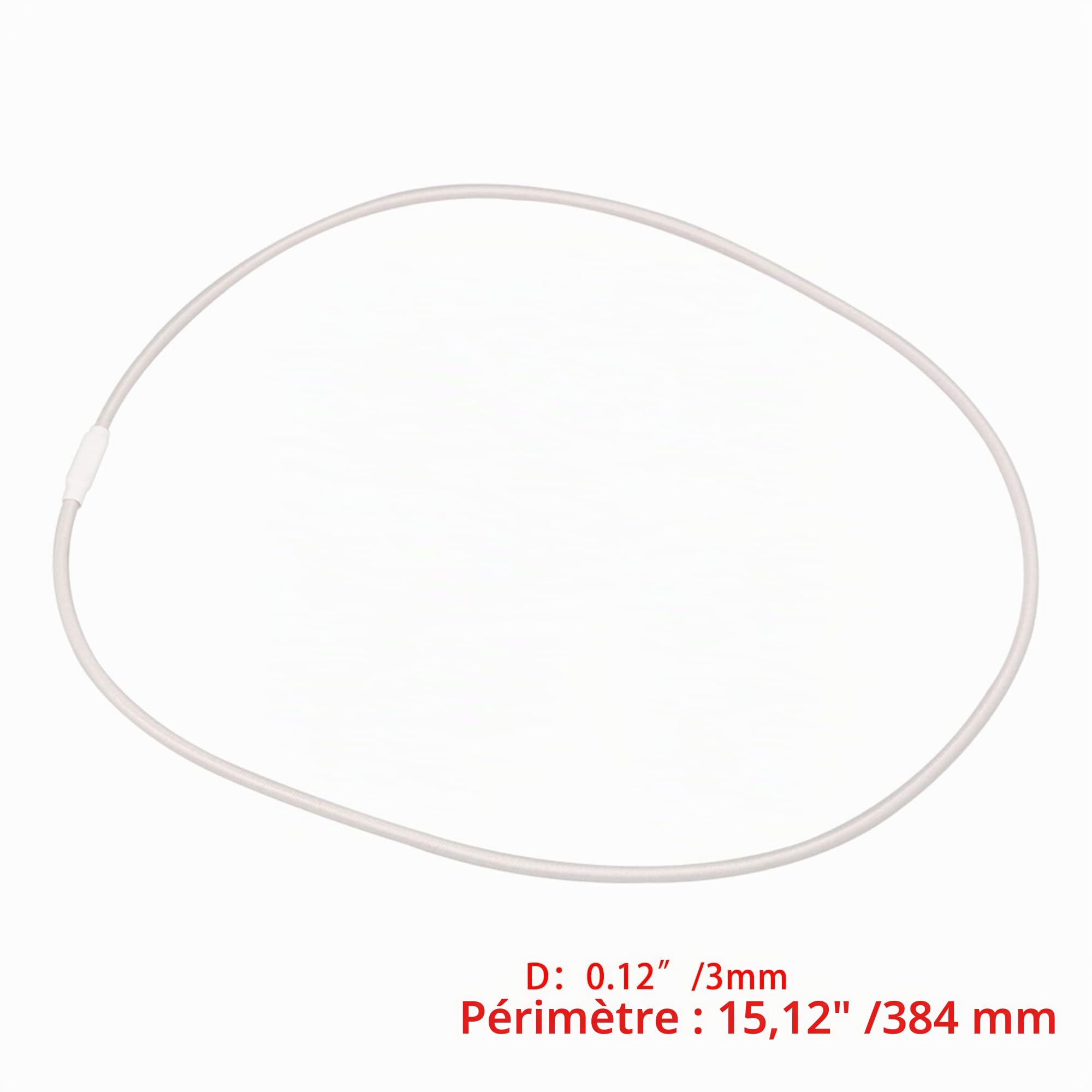 Lot de 5 bandes élastiques de rechange pour support de microphone U87 Gris