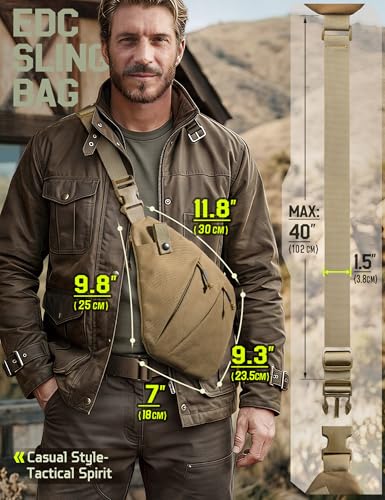 WYNEX Tactical Crossbody Sling Bag