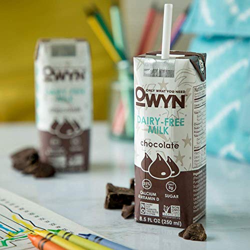OWYN, Vegan Dairy Free Milk, Chocolate, 8.5 Fl Oz (Pack of 12), 100-Percent Plant-Based, Dairy-Free, Gluten-Free, Soy-Free, Tree Nut-Free, Egg-Free, Allergy-Free, Vegetarian, Kosher, Lactose Free - Thumbnail 6