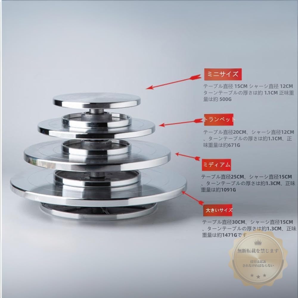 Amazon.co.jp: IWEJ 陶芸ろくろ 360° 回転 手回し式 30cm 両面ターン