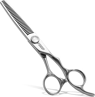 6.0” Professional Thinning Shears for Hair Cutting Vulcan Series Professional Hair Scissors with Extremely Sharp Blades Japan 440C Steel Ergonomic Barber Thinning Scissors 30Teeth