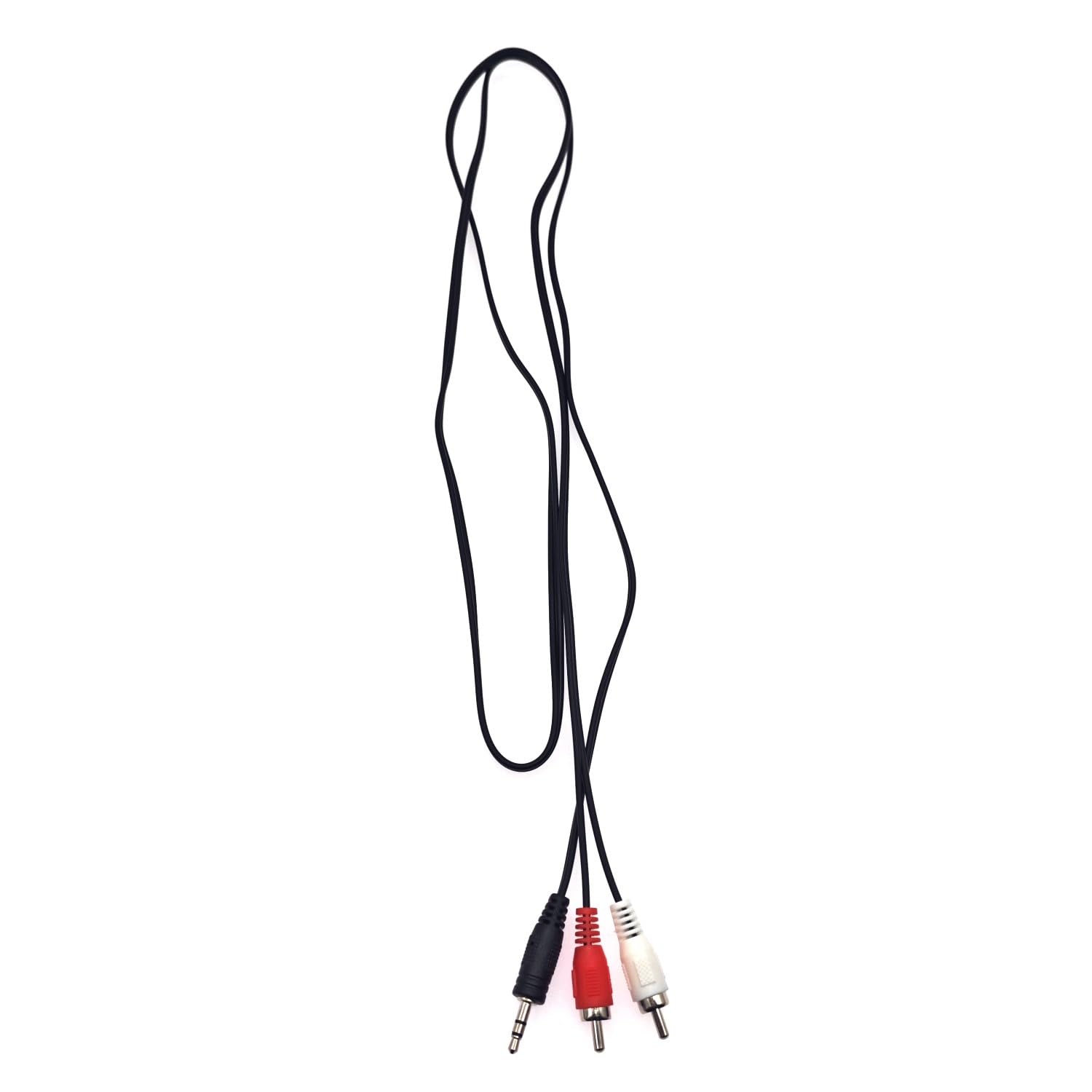 JZK 1,5 M Câble auxiliaire RCA vers 3,5 mm, fil haut-parleur vers connecteur RCA rouge blanc, câble phono mâle vers prise audio 3,5, câble adaptateur prise casque vers phono, câble adaptateur Hifi