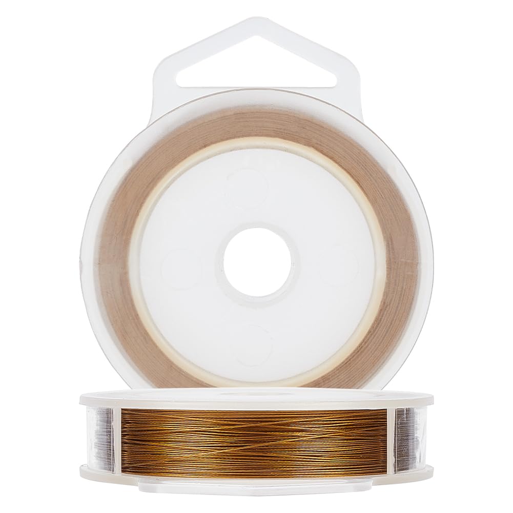 BENECREAT 328 Feet/100m 0.3mm 7 Strand Nylon Coated 304 Stainless Steel wire Tiger Tail Wire Bead String for Necklace Bracelet Beading Jewelry Making