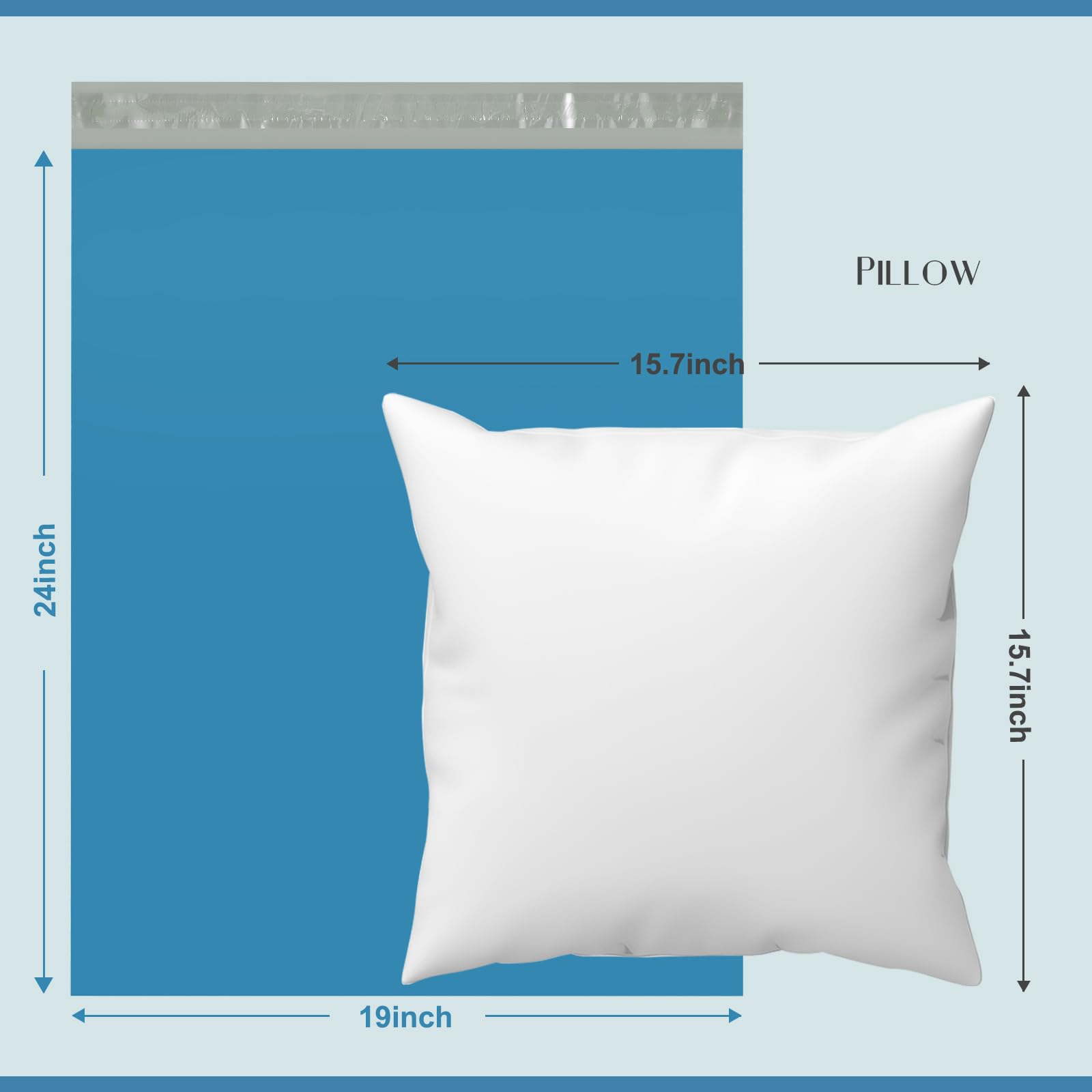 Metronic Poly Mailers 19 x 24 100 szt., duże torby wysyłkowe na odzież, mocne samoprzylepne torby pocztowe dla małych firm, koperty wysyłkowe, odporne na rozdarcie torby pocztowe do wysyłki,