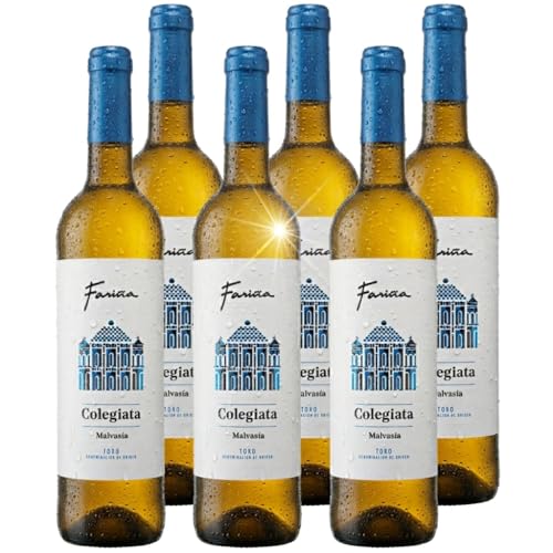 Vino Blanco Colegiata Malvasía de Fariña – Pack 6 Botellas x 75cl | DO Toro | Blanco Joven, Fresco y Vibrante | Ideal para Pescado, Barbacoas veraniegas y Momentos con Amigos