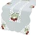 Xia Home Fashions Strawberry Embroidered Cutwork Table Runner Collection, 16 by 36-Inch