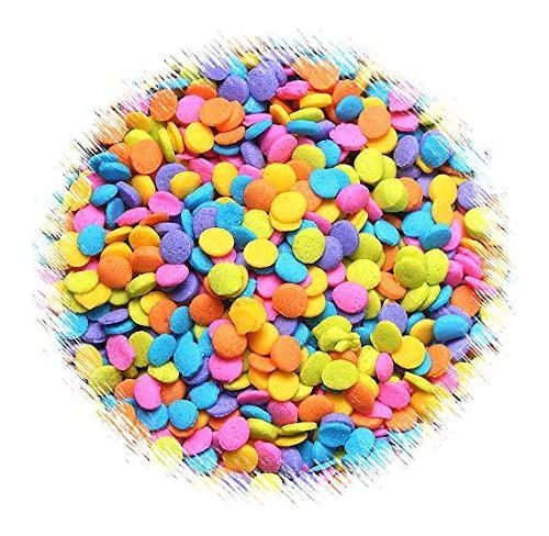 Image of La Aromatic Sequin Pastel Shaped Cake Decorating sprinkles-200 Grams / 7 Oz