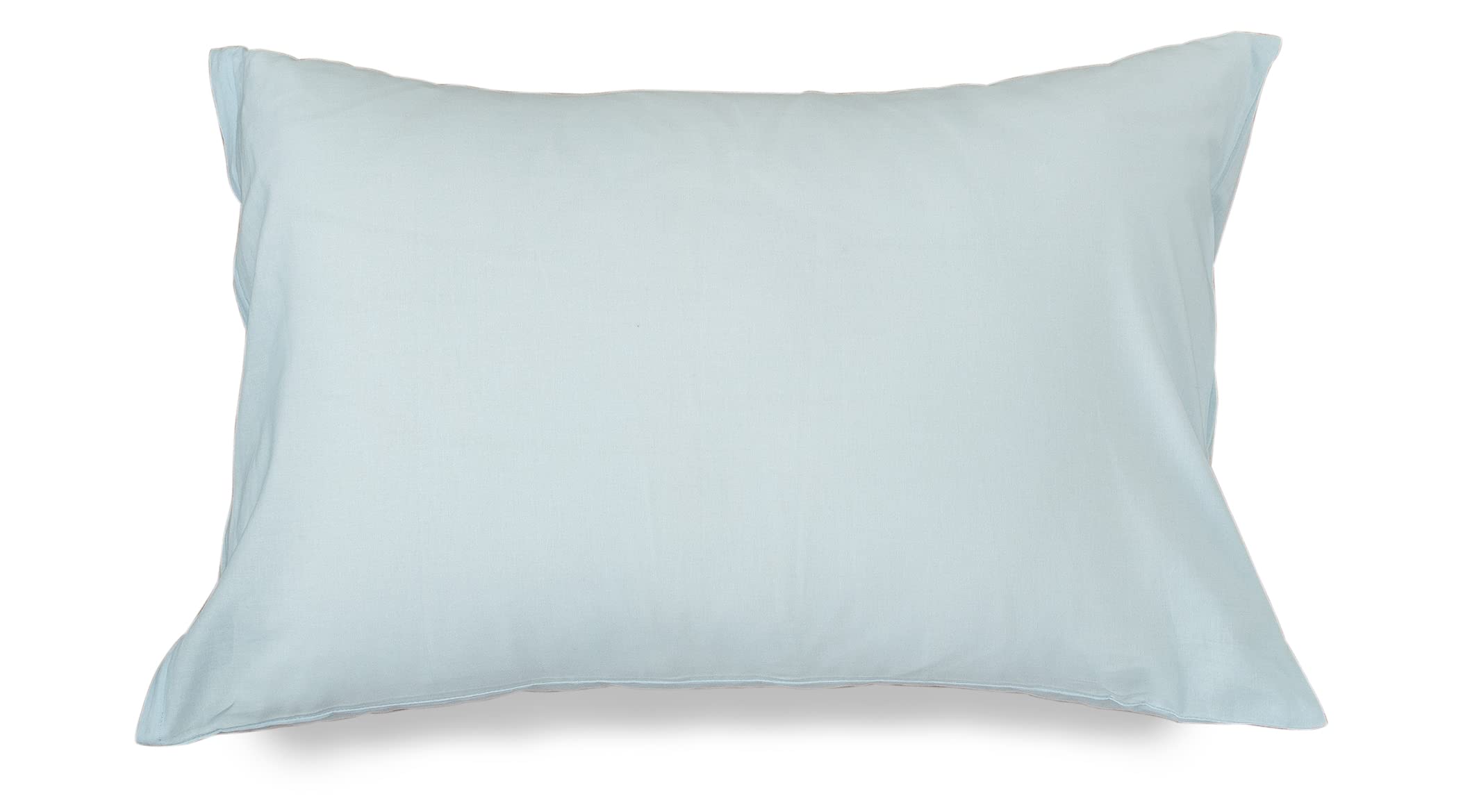 EMOOR Pillowcase PRESSO for Japanese Bed Pillow 17x25in Made in Japan 100% Cotton (Blue), Zipper-Closure, Makura Cover Tatami Floor Sleeping Bed Linen