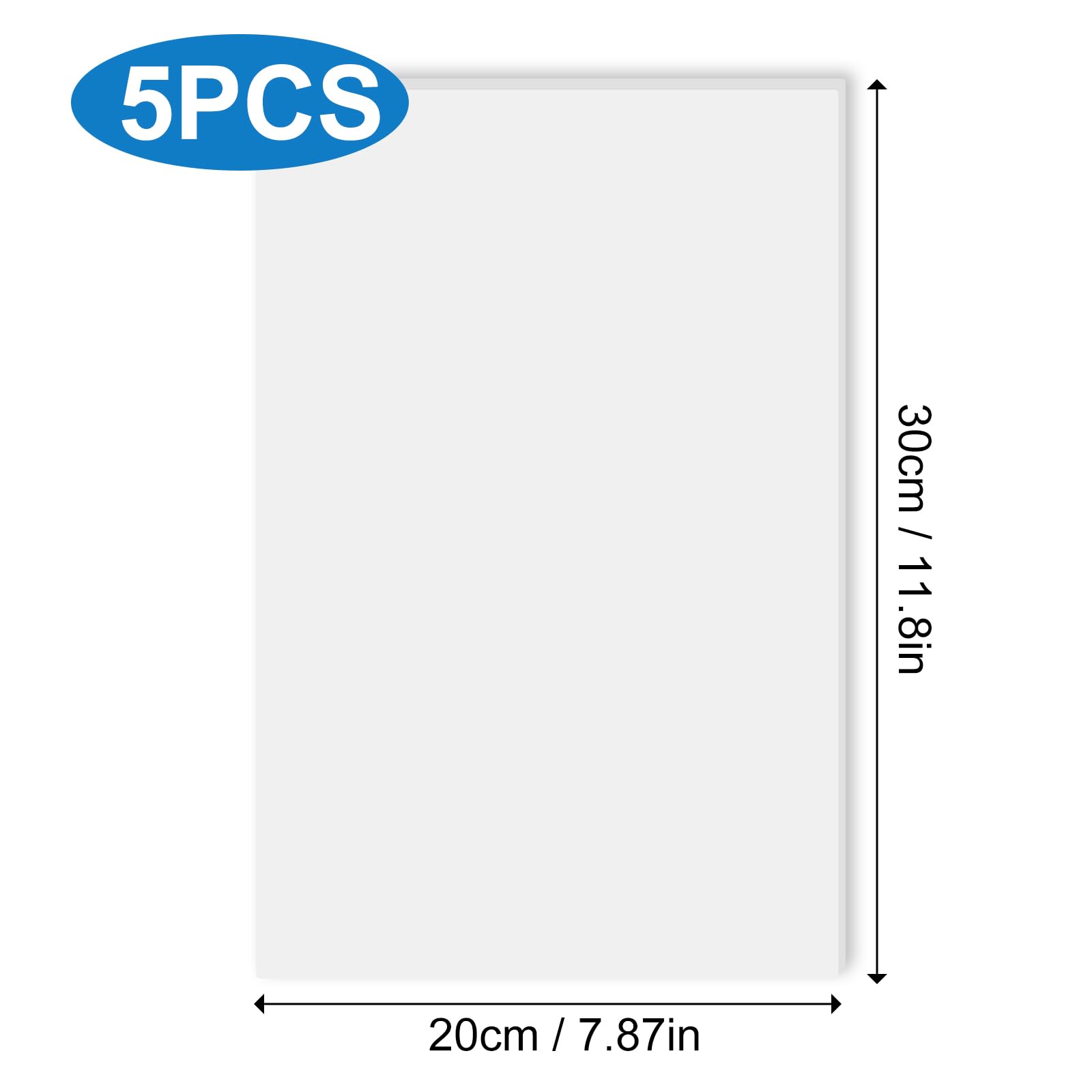 200 * 300 * 5mm Carton Mousse, 5pcs Carton Plume Blanc, Planche de Mousse, Plaque de Mousse Polyuréthane, Panneau D’Affichage pour Art Présentations École Bureau Modélisation