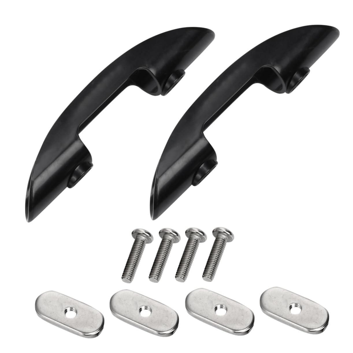 BCOATH Kayak Paddle Mount Clips Sturdy Holder for Canoeing Accessories Paddle Holder for Kayak (Black)