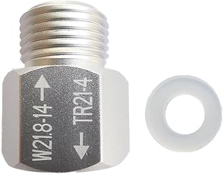 adaptador de cilindro de CO2, rápido TR21-4 a W21.8, resistente, Strea-m rosca hembra (A)