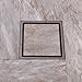 HANEBATH 6 Inch Square Shower Floor Drain with Tile Insert Grate, Oil Rubbed Bronze