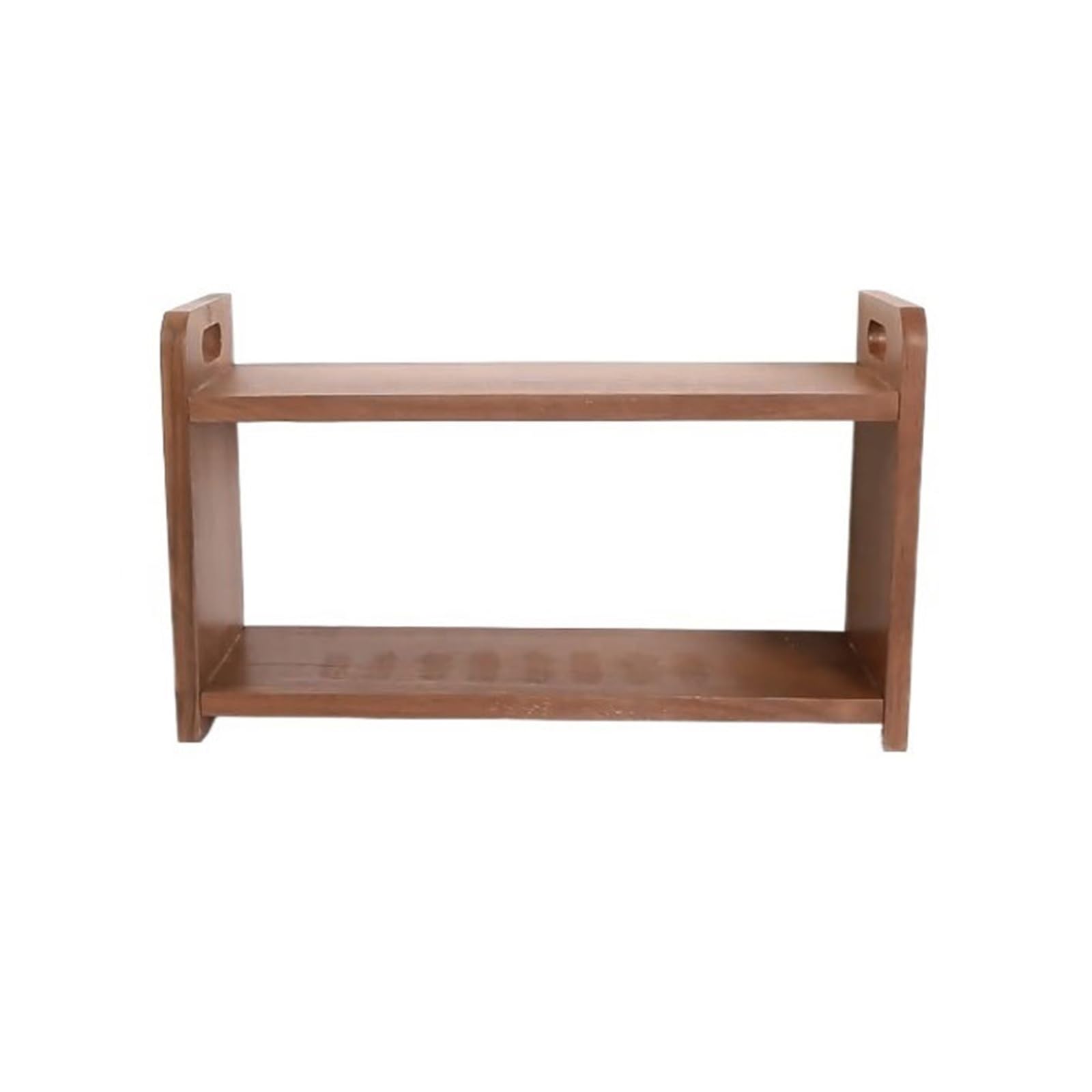 V2t9R4m7 Album Holder Minimalist Wooden CD Record Rack Desktop Tea Sets Books Storage Shelf with Openwork Handle Disc Storage Rack