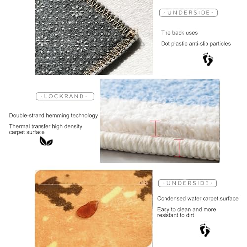 Tapis de cuisine lavable et durable avec design moderne d'entrée
