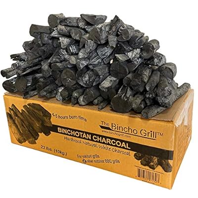 The Bincho Grill Binchotan Charcoal for Japanese BBQ 22lbs. Natural Hardwood High-Grade for Yakitori
