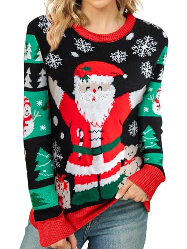 Image of PECHAR Christmas Tree Sweatshirts Women Pine Tree Print Shirts Nature Lover Gift Casual Tee Long Sleeve Xmas Pullover