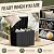 Flamaker Deck Box 30 Gallon, Waterproof Resin Small Storage Box with Lid, Outdoor Patio Furniture Cushion Garden Tool Organizer, Lockable Package Delivery Box for Porch Balcony (Black)