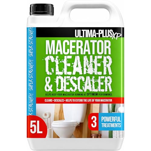 Ultima-Plus XP Toilet Macerator Cleaner and Descaler - Deeply Cleans Toilet Macerators and Removes Limescale - Compatible With All Saniflo Pump Units Toilets & Urinals (5 Litres)