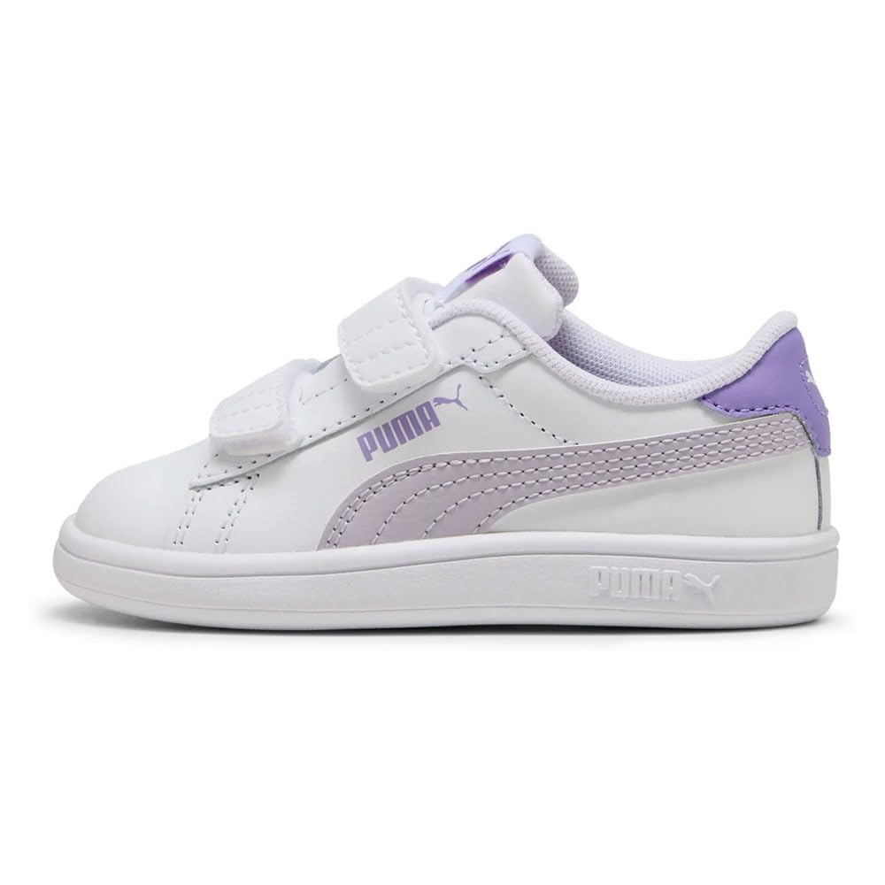 PUMA Baskets à Fermeture Facile en Cuir Smash 3.0 Enfant - 4
