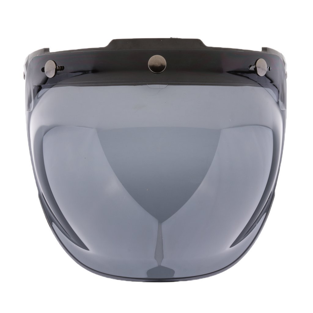 zalati Face Visor Front Shield UV Protected Helmet Mask for Replacement DIY Making Motorbike Riding - Dark Brown