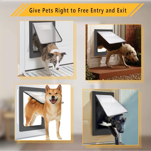 image for Grestorm Large Dog Door, Magnetic Door for Pets up to 100 lb, 16.9