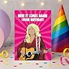 Funny Dolly Parton Style Birthday Card For Mum Friend Sister Country Music Fan Retro Humour Card IN82 #2