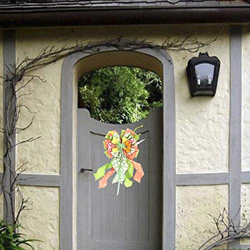 Wlflash Spring Theme Wreath Door Wall 25 Inch Decoration Large Colorful Clovers Bows Wall Ornaments For Home Decor (Spring Bow) #TOP4