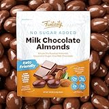 Funtasty Sugar Free Milk Chocolate Covered Almonds, Keto Friendly, 1 Pound Pack