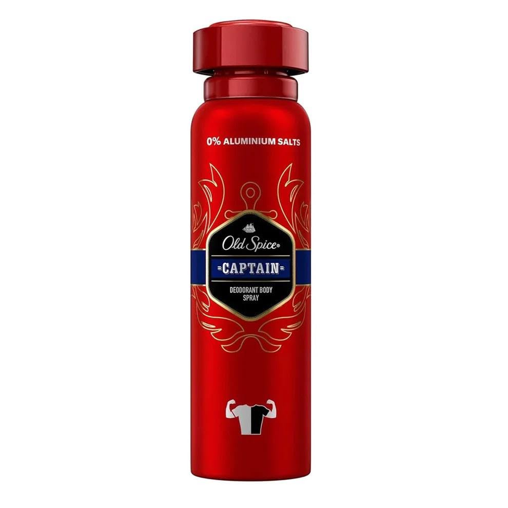 Old Spice Captain - Desodorante en espray (6 unidades de 150 ml)