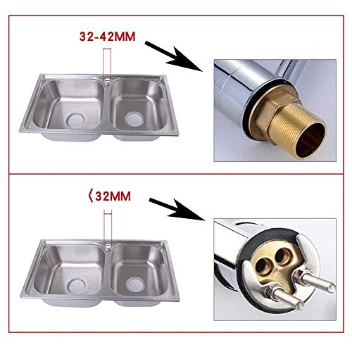 Robinet monobloc pour évier de cuisine avec corps pivotant - 8