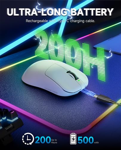 Image of VGN Dragonfly F1 MOBA Wireless Gaming Mouse, 55g Ultralight, PAW3395 26K DPI Optical Sensor, Optimized Tactile Click Feel, Anti-Slip Silver Coating Grip, 4000Hz Polling Supported, Esports Mouse, White