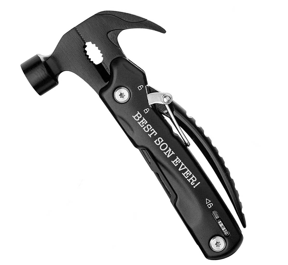 Son Gifts Son Engraved Hammer Knife Multitool Gifts for Son from Mom Dad Gifts - Son Christmas Birthday Gifts Engraved Multitool Gifts From Mom Dad To Son - Best Son Ever!