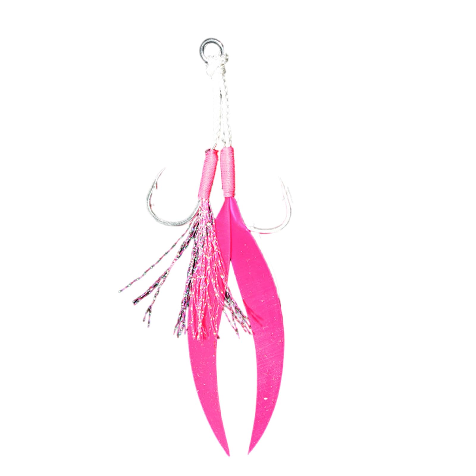 Neuf – 6 Paires D'Hameçons Double Jig Assist – Acier Haute Teneur Carbone – Eau Douce Et Salée
