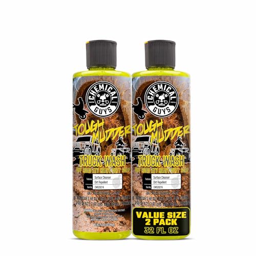Chemical Guys Tough Mudder Foaming Truck Off Road ATV and RV Heavy Duty Wash Soap (Works with Foam Cannons Foam Guns or Bucket Washes) 2 x 16 fl oz Lemon Scent - CWS2021602