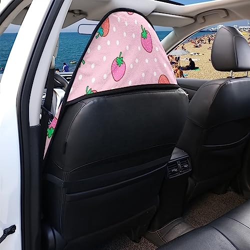 Image of Yewattles Strawberry Waterproof Portable Car Seat Protector for Gym Beach Swimming Running Workout Outdoor Universal Fit Most Vehicles Machine Washable,Yew-YSFH2330CZ46-1-5