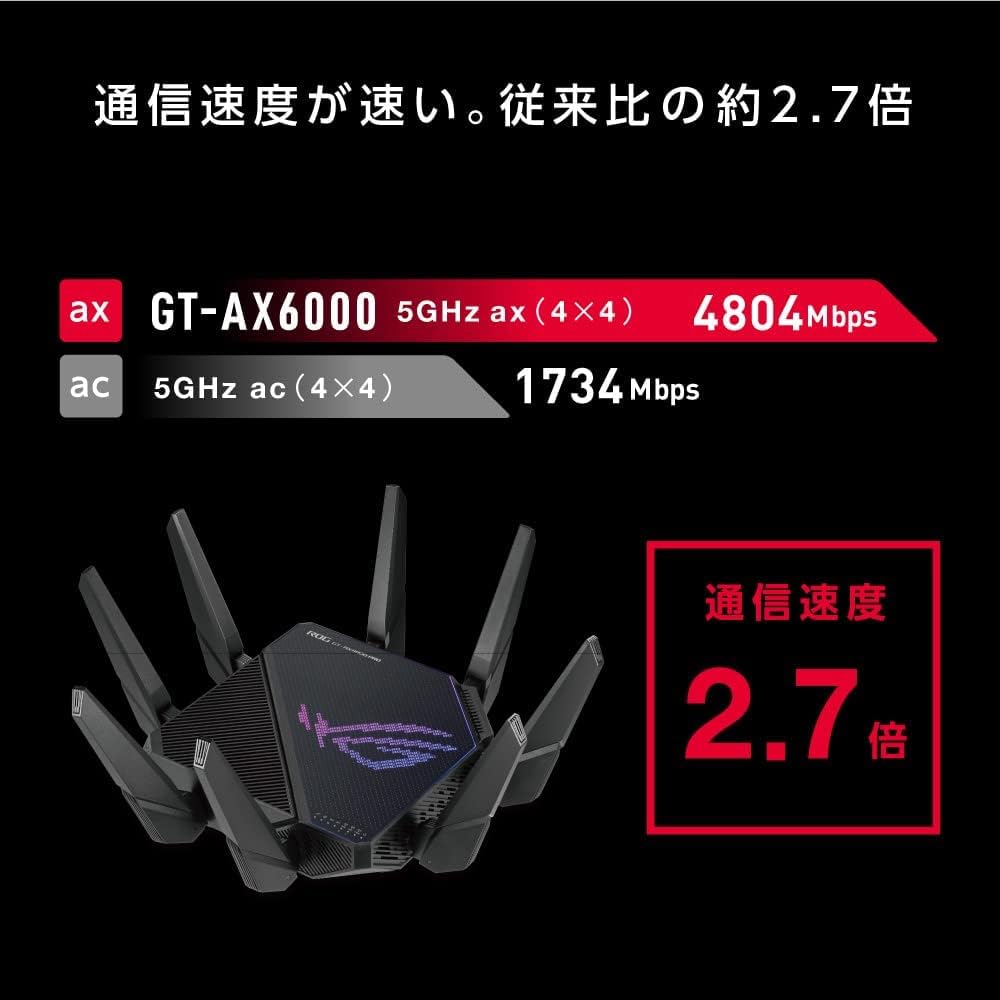 Amazon | ASUS WiFi ROG Rapture GT-AX11000 PRO/J 無線 ルーター 最新 