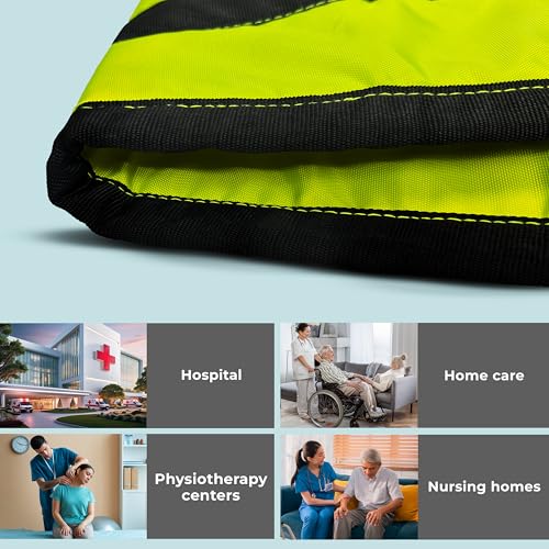 Image of OTICA Patient Lifting Belt 57x14 in with Handles & Safety Buckle (Green)