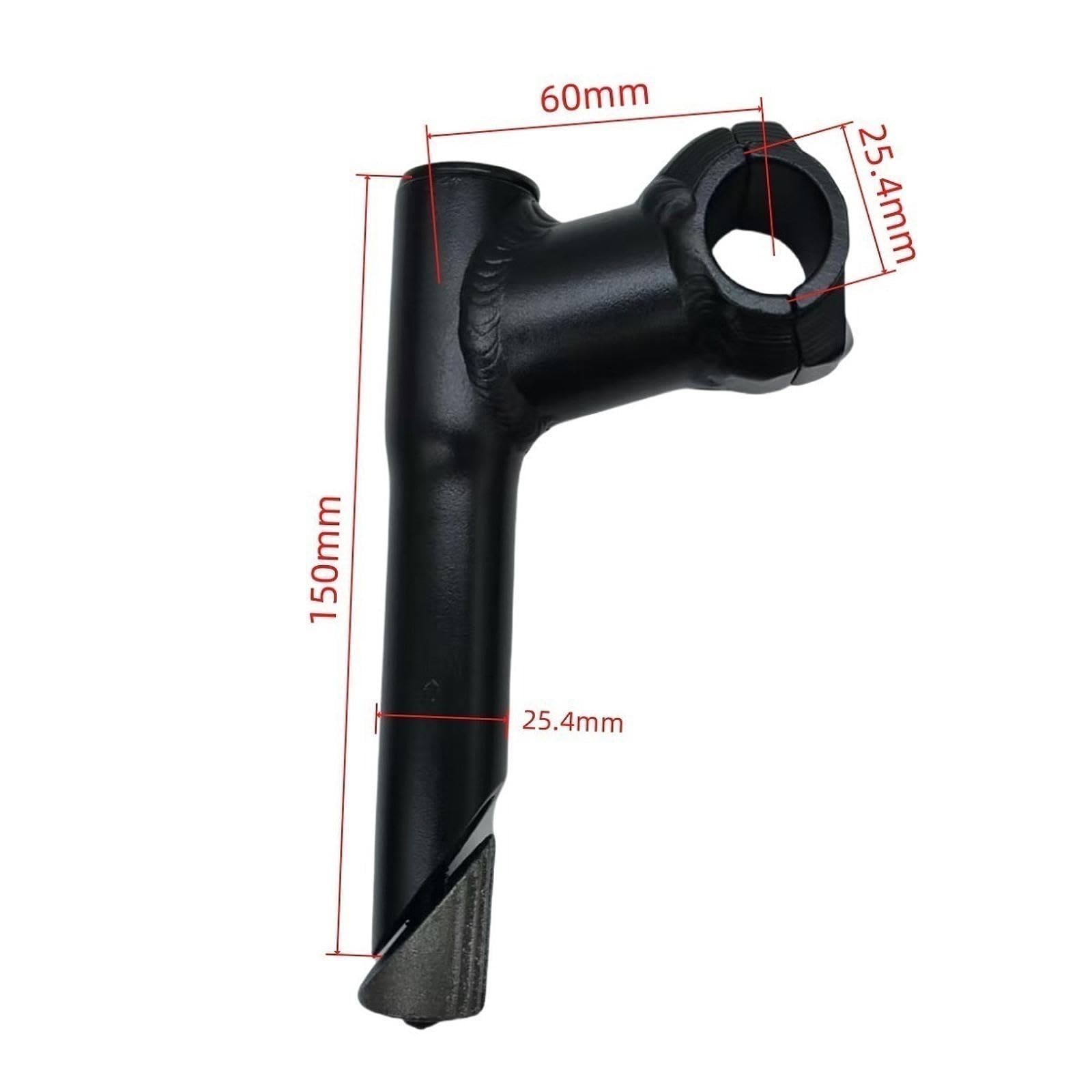 rockible Road Bicycle Quill Stem Bike Handlebar Extension 25.4 mm Extension Lightweight Riser, Extension 6cm